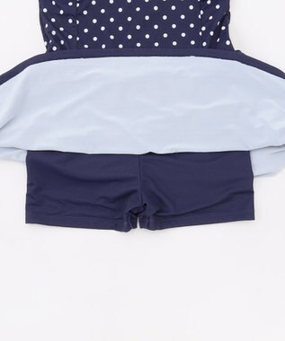 組曲 KIDS 【SS-Lサイズ】 フリルスカートスイムウェア(ワンピース) ネイビー