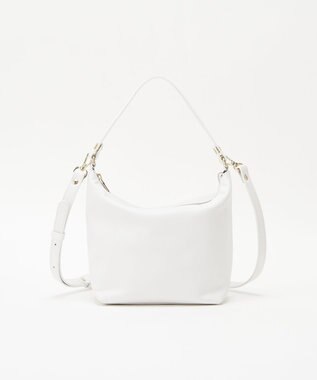 russet ソフトレザーシンプルショルダーバッグ (CE-1328-WEB) White