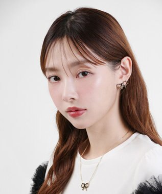 TOCCA GLITTER RIBBIN NECKLACE ネックレス ゴールド×ブラック系