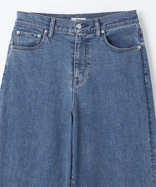 NAVE 【ReNAVE　洗える】ワイドストレッチデニム ブルー