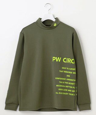 PW CIRCULUS 【ストレッチ / 快適 / 一枚でサマになる】【MEN】NEW ロゴモック T カーキ系