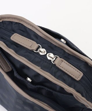 Y'SACCS ドットジャガードポシェット ネイビー