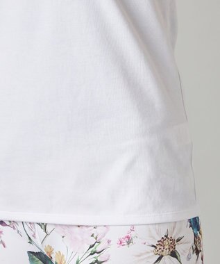Chacott HandsomeCotton チュールノースリーブTシャツ ホワイト