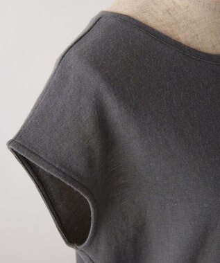 TOQUE  〈大草直子さんアドバイザー〉 【洗える/天然素材】ロイヤルベビーアルパカ×タンギスコットン鹿の子フレンチT チャコール