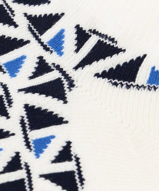 23区GOLF 【MEN】モチーフ柄 アンクルソックス ホワイト系5