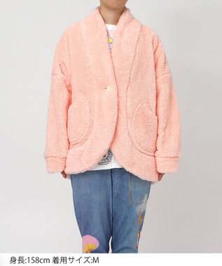 tsumori chisato SLEEP ツモリチサト ローブ フリ－ス素材(本体) あったか 長袖 ルームウェア レディース URW430 /ワコール ピンク
