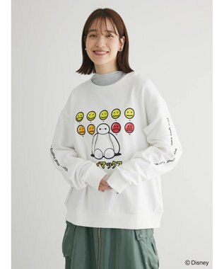 Green Parks ベイマックス／グラフィック裏毛プルオーバー White