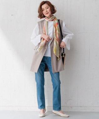 23区 【Oggi4月号掲載/洗える】CANCLINI デザインスリーブ ブラウス [WEB限定]ホワイト系