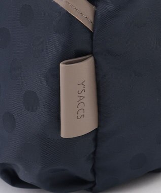 Y'SACCS ドットジャガードポシェット ネイビー