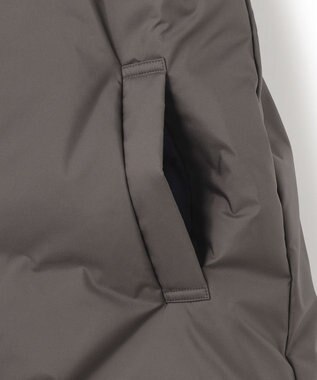 23区 S 【WEB&一部店舗限定】ステッチレス フーデット ダウン チャコールグレー系