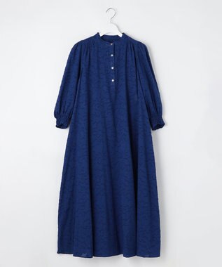 23区 【SLOW/一部店舗限定】コットンジャカード ワンピース ブルー系
