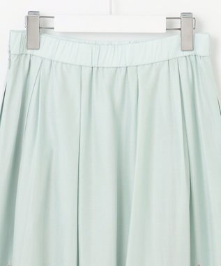 自由区 S 【カタログ掲載・洗える】エンブロイダリーローン スカート アクア×ベージュ