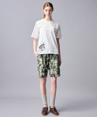 JOSEPH ABBOUD MOUNTAIN 【テーム・ヤルヴィコラボレーション/ゆったり】　　プレーティング天竺ヤルヴィー Tシャツ ネコ