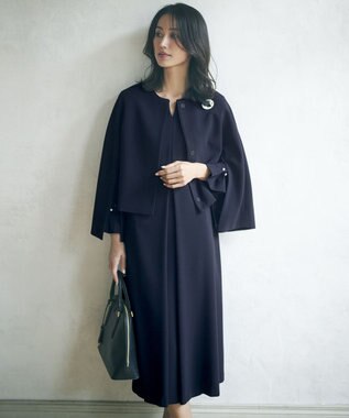 23区 サブバッグ付き 2WAYラウンド トートバッグ ブラック系