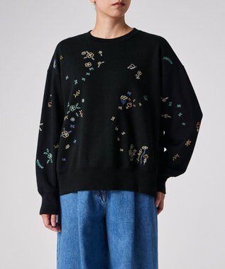  ガーデンブーケ エンブロイダリー スウェット
