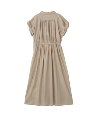 YECCA VECCA 【ORGABITS】タックシャツワンピース Beige