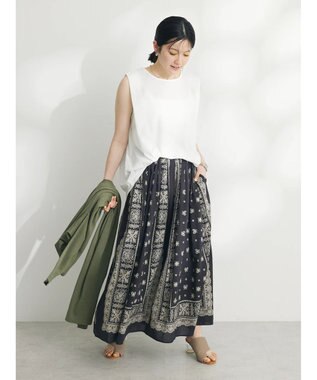 CRAFT STANDARD BOUTIQUE 肩タックノースリーブプルオーバー Off White