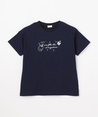 ANY KIDS 【綿100%/接触冷感】ひんやり 2WAY セーラーTシャツ ネイビー
