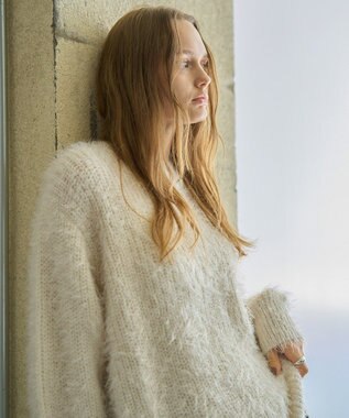 AMERICAN HOLIC フェザーゆるニットプルオーバー Ivory