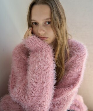 AMERICAN HOLIC フェザーゆるニットプルオーバー Pink
