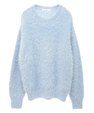 AMERICAN HOLIC フェザーゆるニットプルオーバー Sax