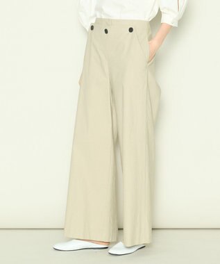 JOSEPH クリスピーストレッチ　ワイドトラウザーズ Linen