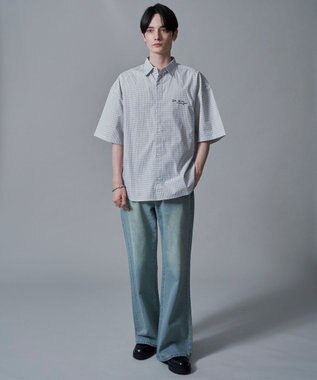 WEGO ワンポイントチェックシャツ（SS） 柄1