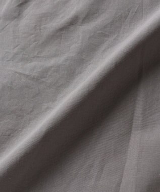 WHITE MAILS 【UNISEX】COTTON PAPER POPLIN BAND COLLAR SHIRT シャツ チャコールグレー