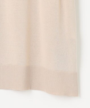 J.PRESS LADIES L 【洗える】ドライコットン ポロ ニット グレージュ系