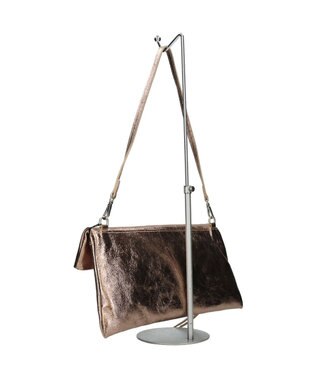 INTER-CHAUSSURES 【ANDREA CARDONE】レザーワイドサコッシュ ブロンズ