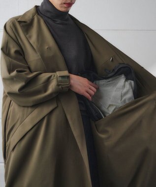 muuc 9ポケット搭載 トラベラーズコート〈大人の手ぶらコート〉〈3シーズン〉〈手洗い可〉〈ユニセックス・大きいサイズあり〉〈日本製〉〈軽い〉〈暖かい〉 カーキ