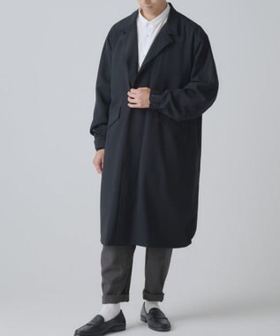 muuc 9ポケット搭載 トラベラーズコート〈大人の手ぶらコート〉〈3シーズン〉〈手洗い可〉〈ユニセックス・大きいサイズあり〉〈日本製〉〈軽い〉〈暖かい〉 ブラック