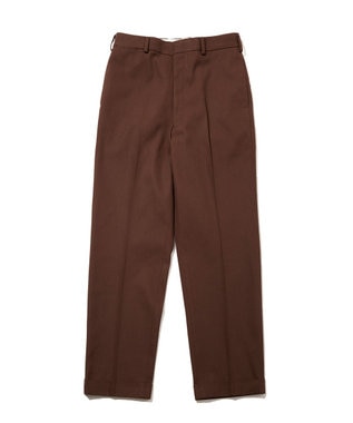 J.PRESS MEN 【J.PRESS ORIGINALS】Cotton Polyester Drill New Piped Stem Slacks / Big Back Belt / Japan Made