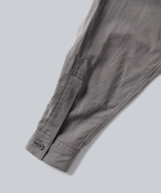 WHITE MAILS 【UNISEX】COTTON PAPER POPLIN BAND COLLAR SHIRT シャツ チャコールグレー