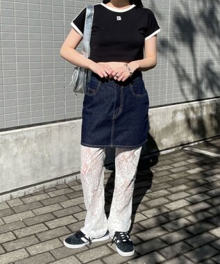 WEGO ラインデザインちびT ブラック