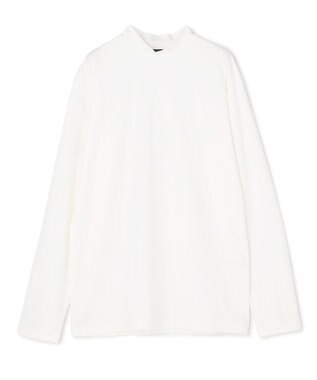JOSEPH HOMME 新色追加【高機能素材】ハイゲージベアスムース　モックネック長袖Ｔシャツ ホワイト系