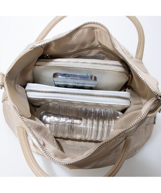 UNBILLION カシュカシュ cachechche / ソフトメタリック2wayミニトート ベージュ