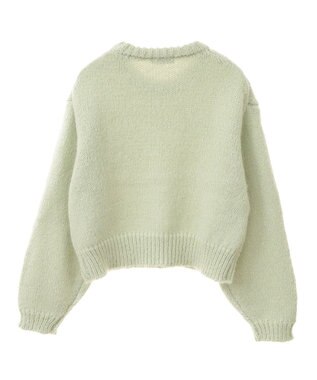 earth music&ecology スパンコールショートニットプルオーバー Mint