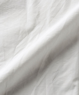 WHITE MAILS 【UNISEX】COTTON PAPER POPLIN BAND COLLAR SHIRT シャツ オフホワイト