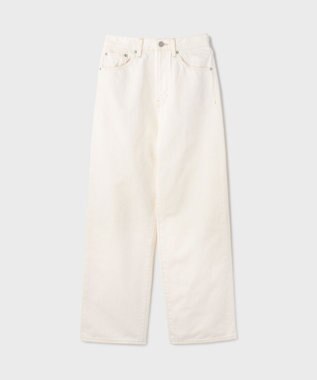 GRACE CONTINENTAL ワイドストレートホワイトデニム ホワイト