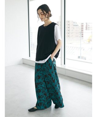 CRAFT STANDARD BOUTIQUE ＳＥＴ　カットプルオーバー＋ニットベスト Black