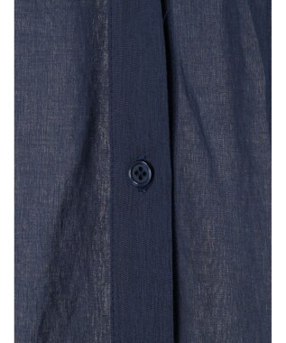 CRAFT STANDARD BOUTIQUE ヴィンテージボイルミルフィーユ襟付きシャツチュニック Deep Blue