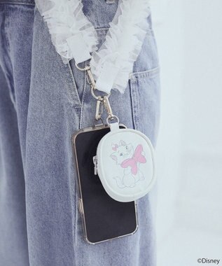earth music&ecology Ｄｉｓｎｅｙ／チュールフリルスマホショルダー White