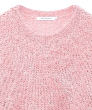 AMERICAN HOLIC フェザーゆるニットプルオーバー Pink