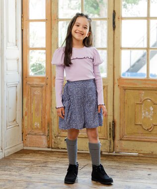 組曲 KIDS 【16-24㎝】ローゲージ ソックス グレー系