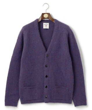 J.PRESS MEN 【J.PRESS ORIGINALS】Shaggy Dog Sweater Cardigan / Japan Made パープル系