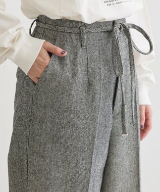 Green Parks ・ＥＬＥＮＣＡＲＥ　ＤＵＥ　ツイードカーブパンツ Beige