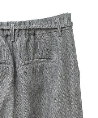 Green Parks ・ＥＬＥＮＣＡＲＥ　ＤＵＥ　ツイードカーブパンツ Beige