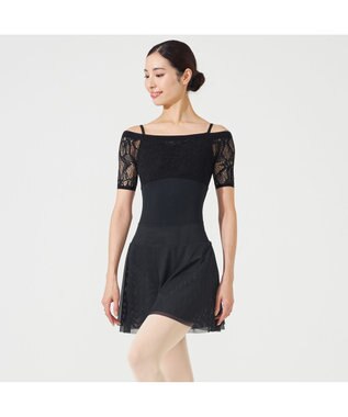 Chacott リバーシブルキュロットスカート ブラック