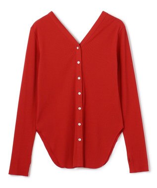 uncrave ヴィンテージリブ 2WAYトップス レッド